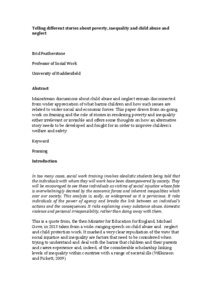 Research paper on poverty